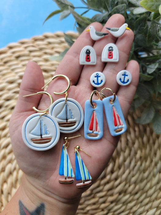 Seagull Stud Earrings - Cayenne & Cake