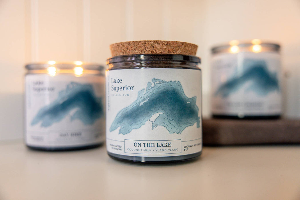 On the Lake Soy Candle - coconut milk + ylang- ylang - Dogkind Candle Co.