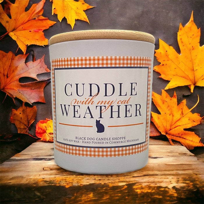 Cuddle with My Cat Weather Candle - Black Dog Candle Shoppe
