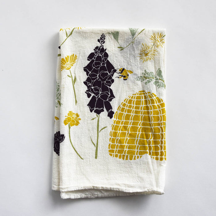 Honeybee Garden Kitchen Tea Towel - June and December
