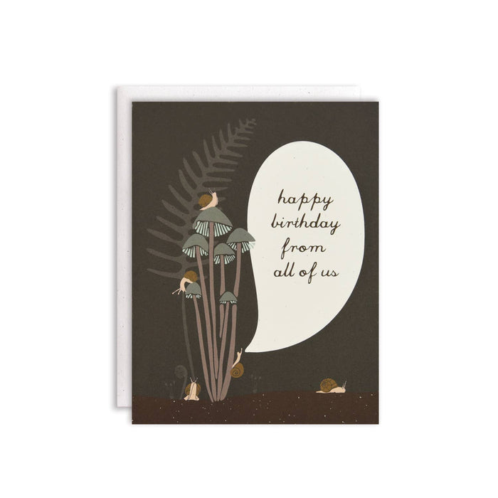 Birthday Snails Card - June and December