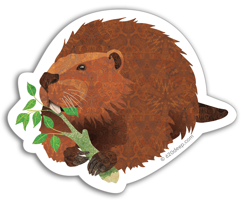 Bizzy Beaver Sticker