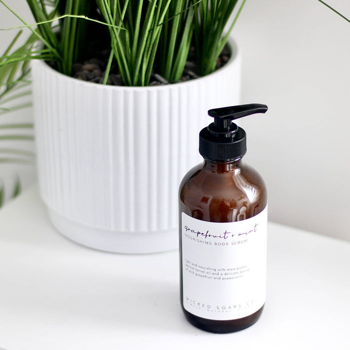 Grapefruit + Mint Body Serum - Wicked Soaps Co.