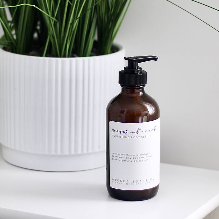 Grapefruit + Mint Body Serum - Wicked Soaps Co.