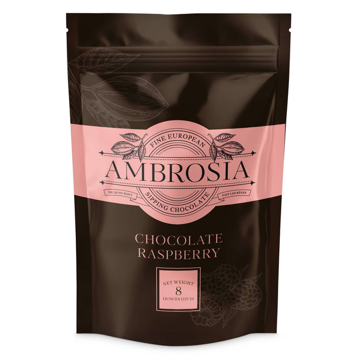 Raspberry Sipping Chocolate - by Ambrosia Sipping Chocolate