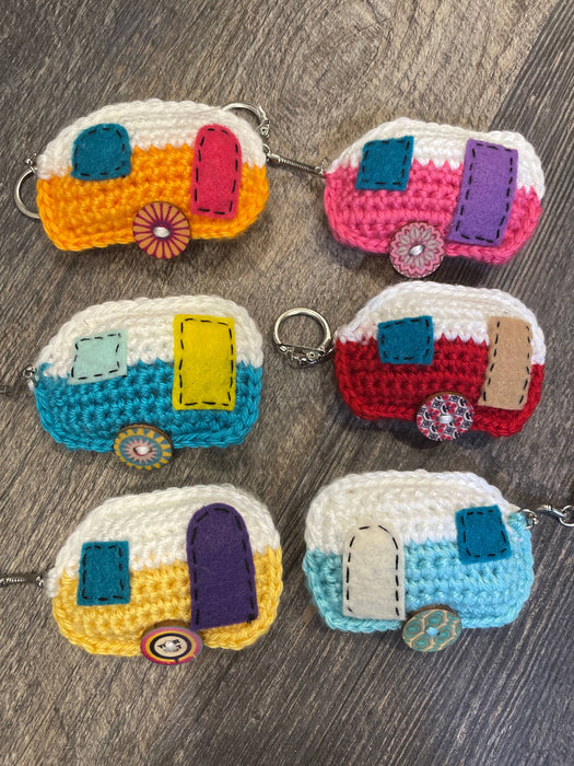 Retro Camper Crochet Keychain - Rosemary's Baby M.E.K.