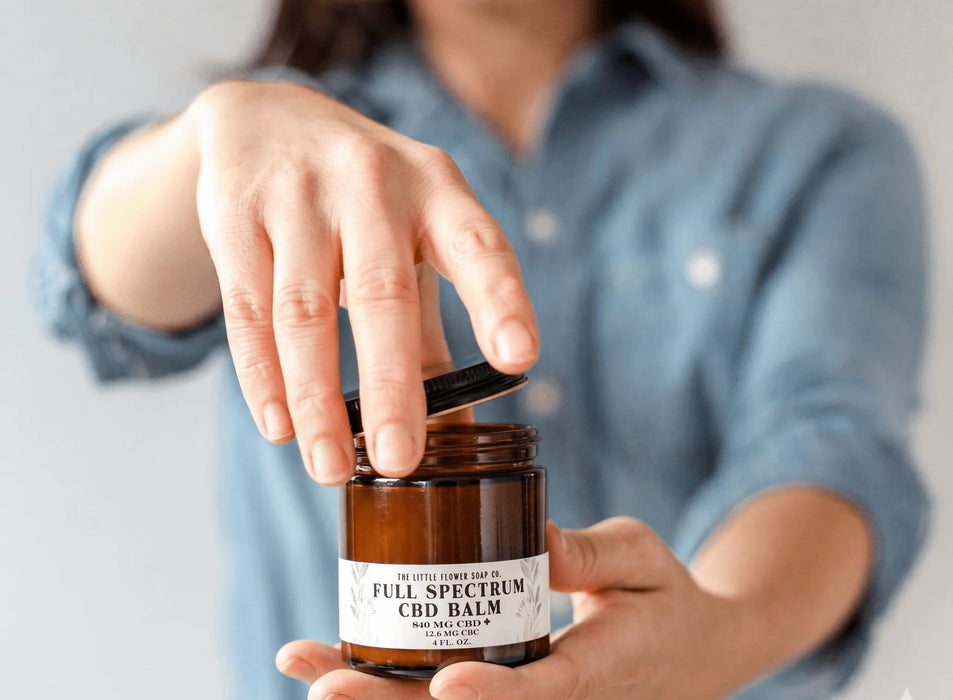 CBD Balm 4 Ounce Jar - Little Flower Soap Company