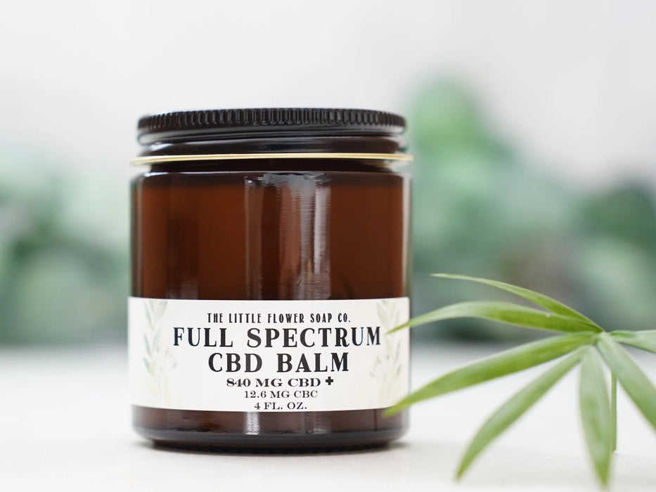 CBD Balm 4 Ounce Jar - Little Flower Soap Company