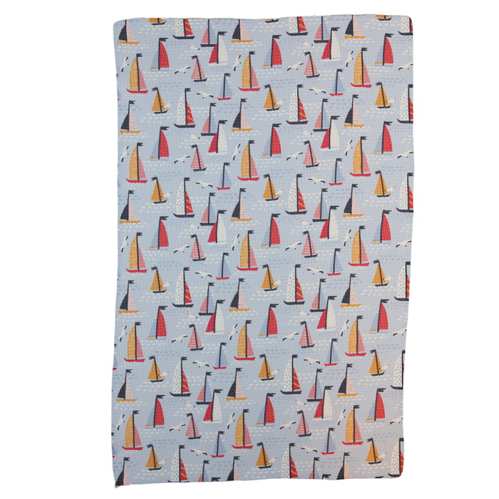 Sail Away Recycled Waffle Dish Towel