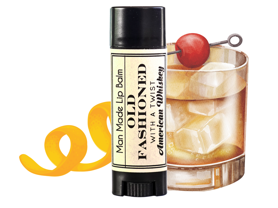 Old Fashioned Lip Balm Whiskey Chapstick - Little Flower Soap Co.