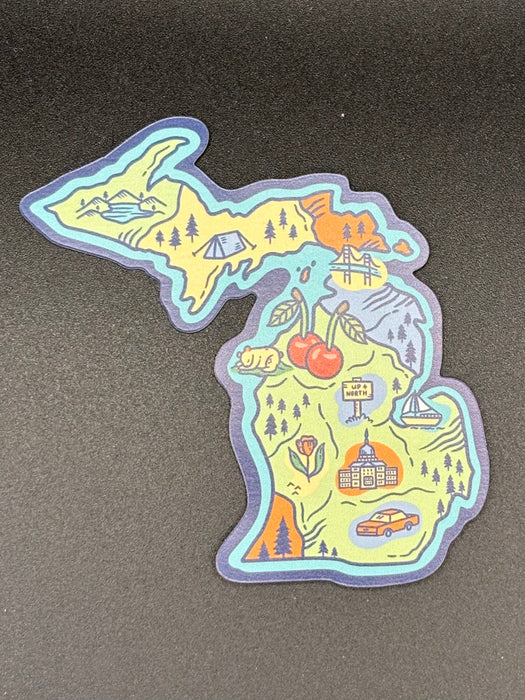 Michigan Map Magnet | Map Magnet