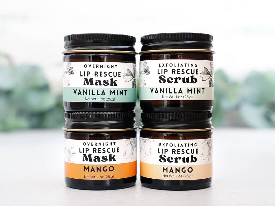 Lip Rescue Overnight Mask - Mango - Little Flower Soap Co.