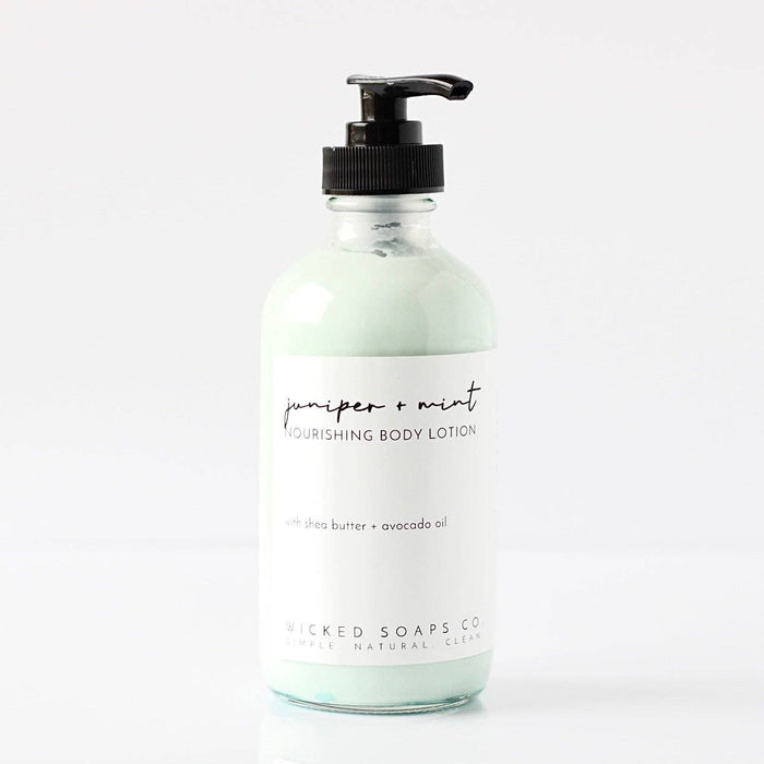 Juniper and Mint Nourishing Body Lotion - Wicked Soaps Co.