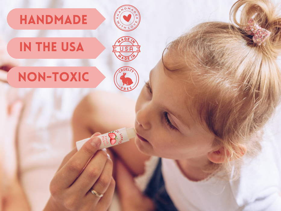 Blueberry Lip Balm Lil' Lippies Kids - Little Flower Soap Co.
