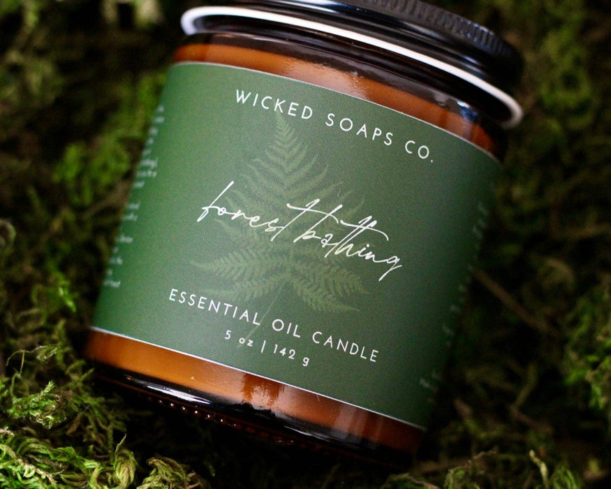 Forest Bathing Essential Oil Candle - Wicked Soaps Co.