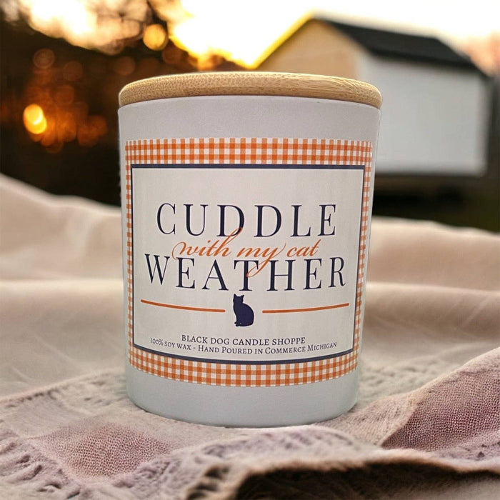 Cuddle with My Cat Weather Candle - Black Dog Candle Shoppe