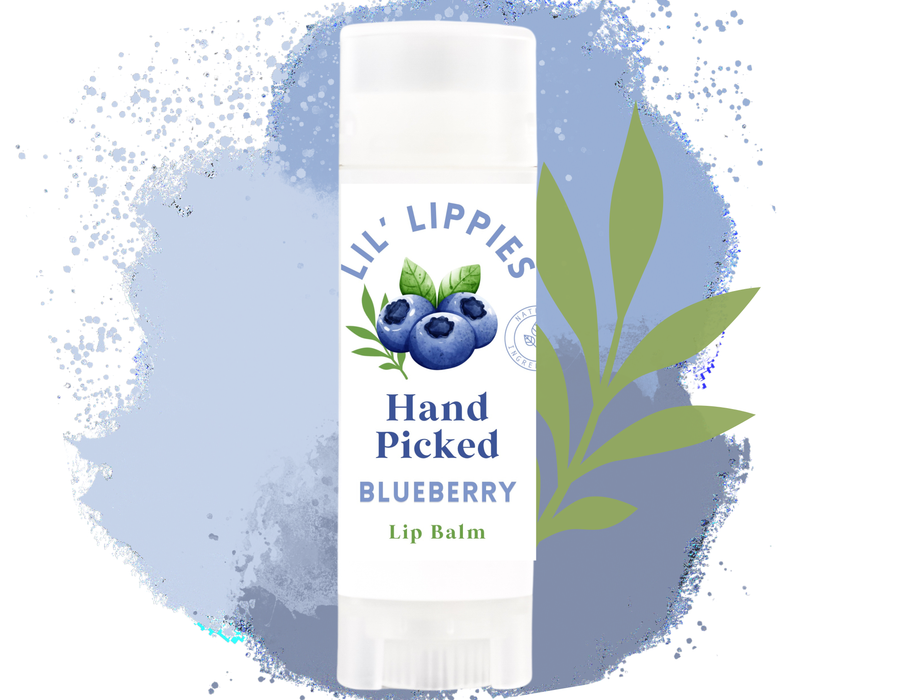 Blueberry Lip Balm Lil' Lippies Kids - Little Flower Soap Co.