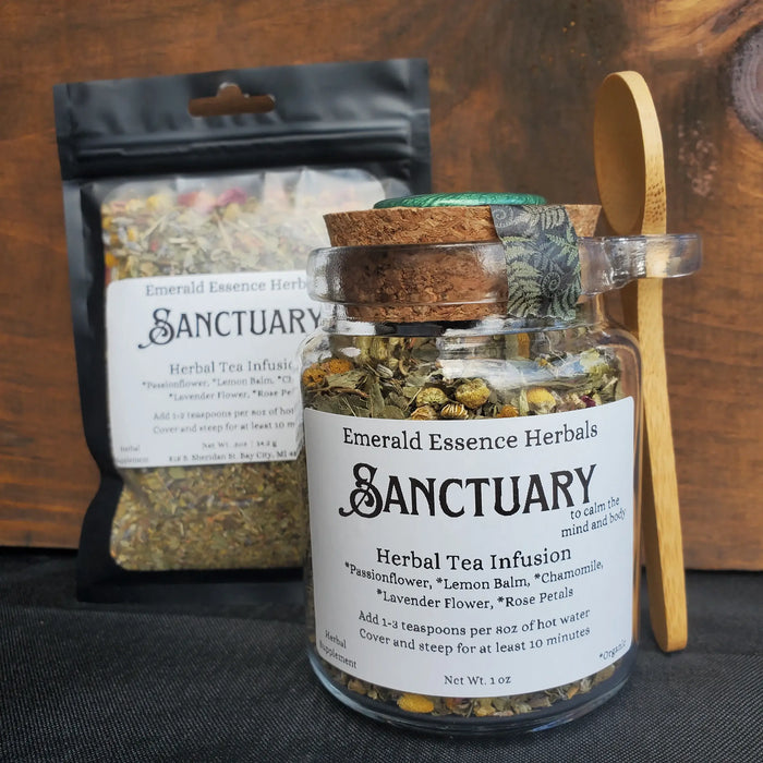 Sanctuary | Herbal Tea to calm the mind and body - Emerald Essence Herbals