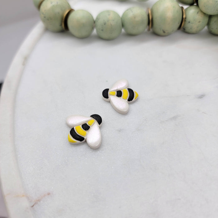 Bee Earrings: Gold / Stud - Cayenne and Cake