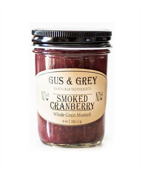 Smoked Cranberry Whole Grain Mustard - Gus and Grey