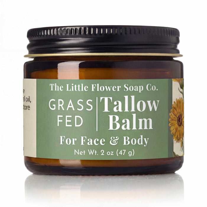 Tallow Balm for Dry Skin Moisturizer - Little Flower Soap Co.
