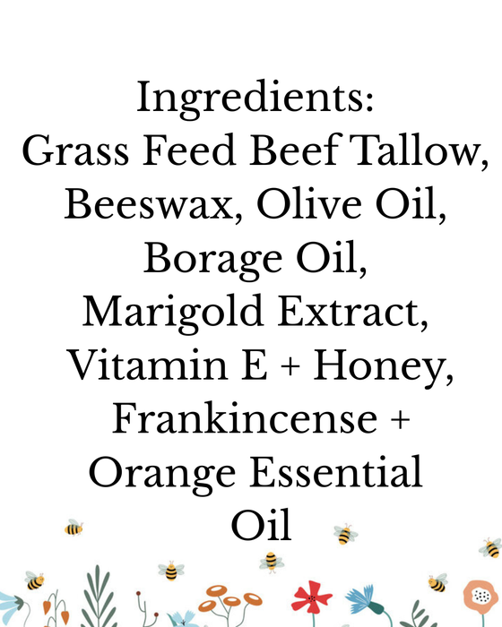 Whipped Tallow + Honey – Frankincense + Orange