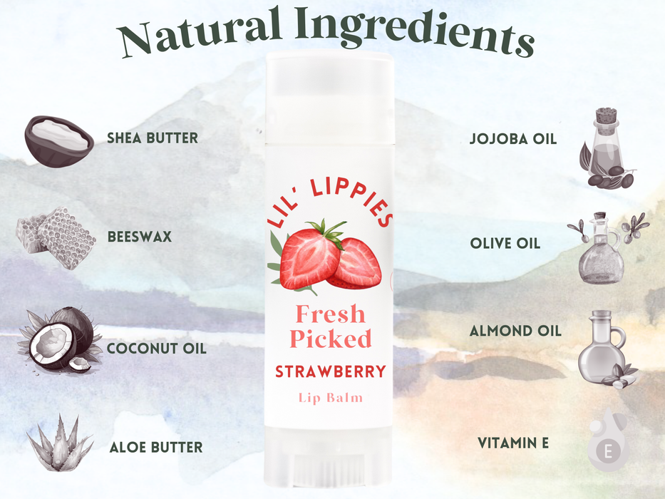 Bubble Gum Lip Balm Lil' Lippies Kids - Little Flower Soap Co.