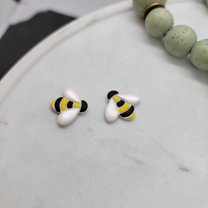 Bee Earrings: Gold / Stud - Cayenne and Cake