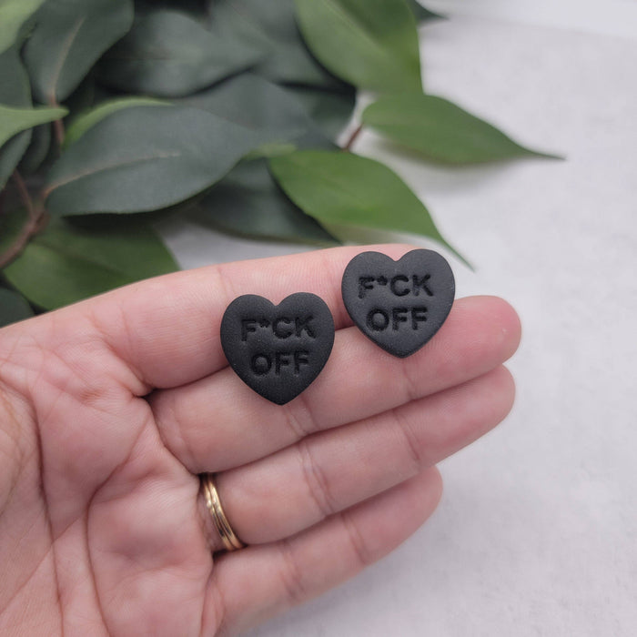 Conversation Heart Dangle Earrings - Cayenne & Cake