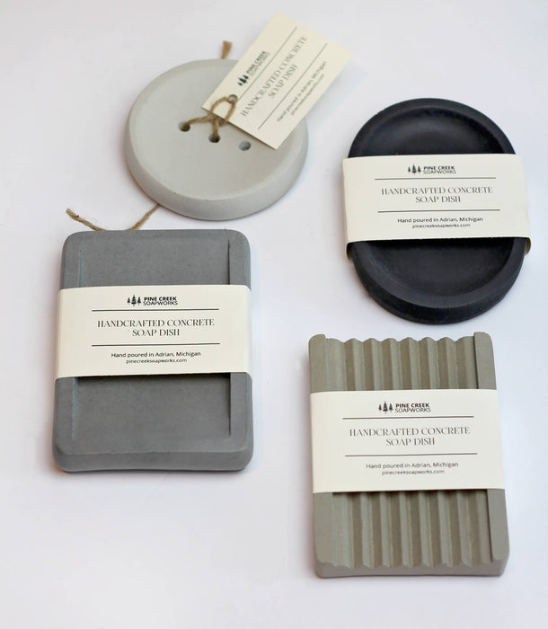 Handmade Concrete Soap Dish - Pine Creek Soapworks