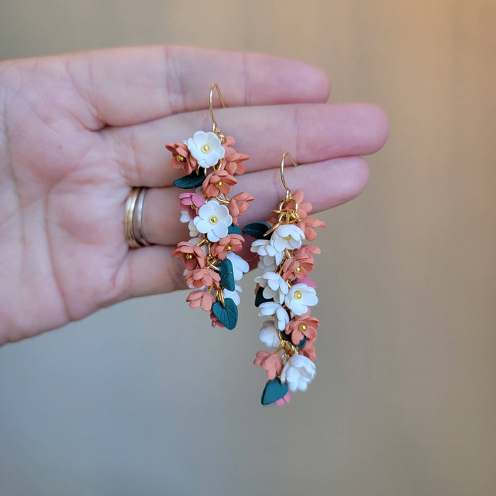 Chrysanthemum Earrings - Cayenne and Cake
