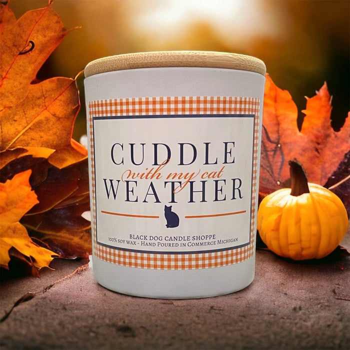 Cuddle with My Cat Weather Candle - Black Dog Candle Shoppe