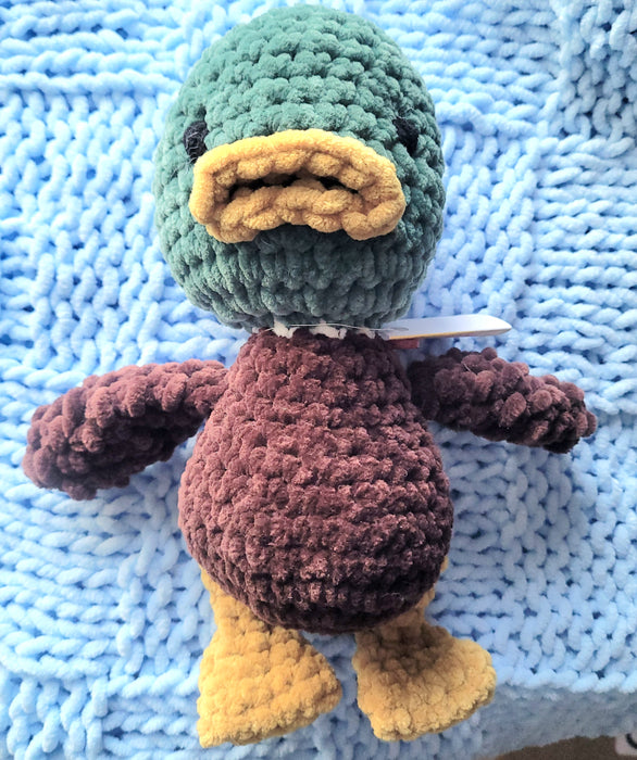 Hand Crocheted Stuffed Lil' Mallard Ducks by Created by Grace