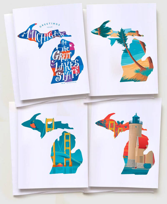 Michigan Greeting Card "State Pack" by The Mighty Mitten