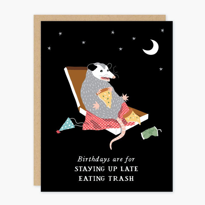 Birthday Possum Card - Party of One