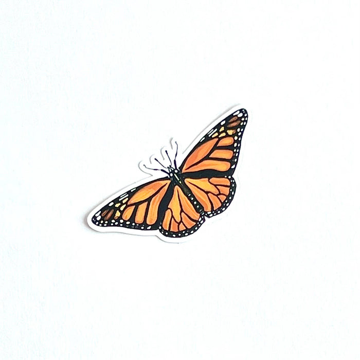 Monarch Butterfly Single Sticker by Folk Meadow