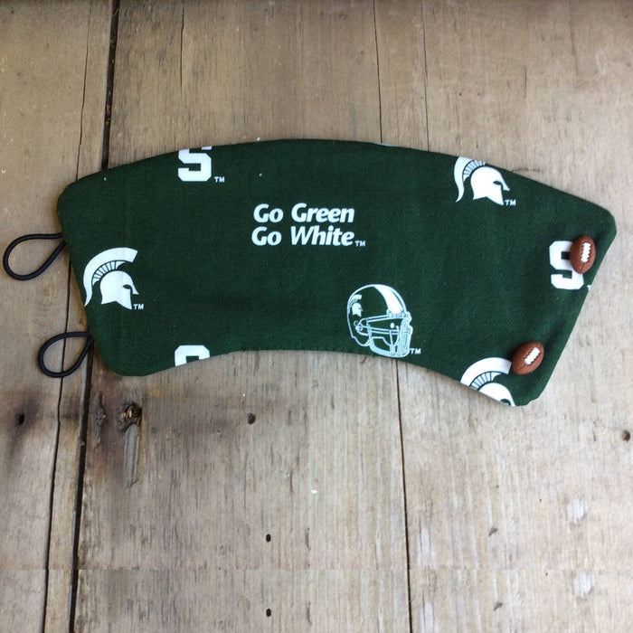 Cup Cozies Sports by Kaydees Keepers-Go Green Go White