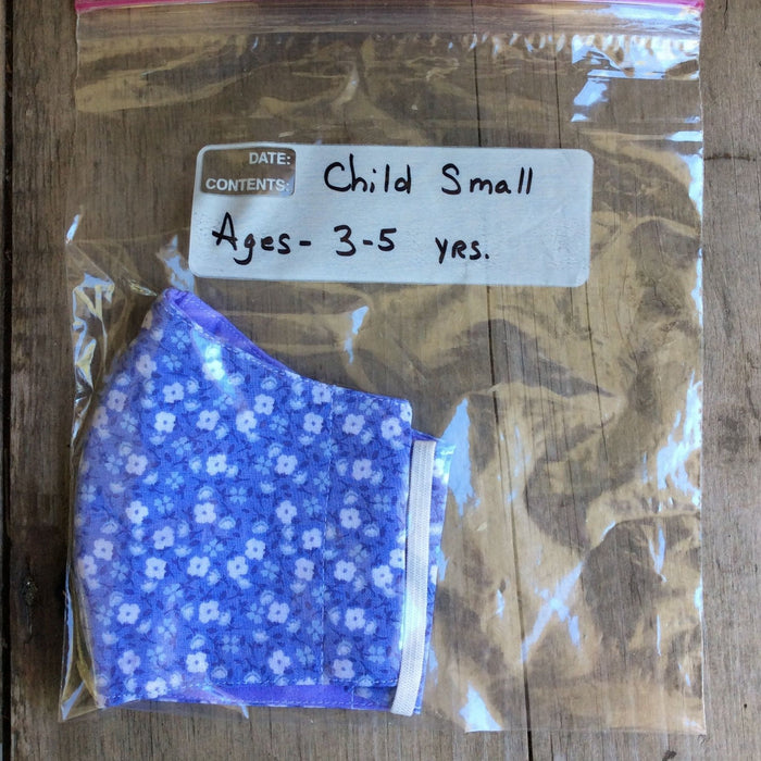 Face Mask Child Small by Kaydee's Keepers-BlueFloral