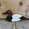 Hand Carved Wood Bird Magnets by Tom Harrison-MaleCanvasback1