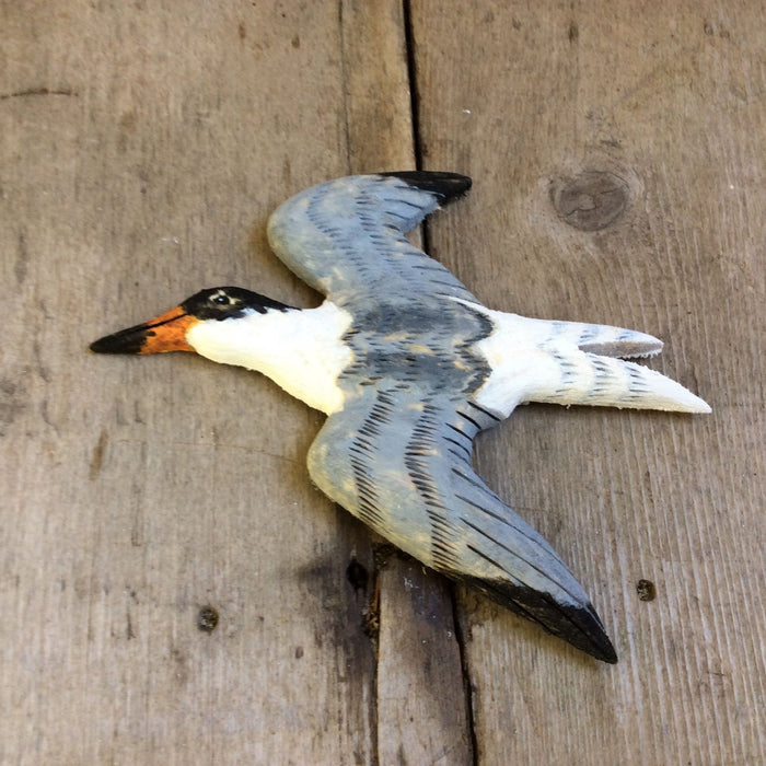 Hand Carved Wood Bird Magnets by Tom Harrison-Tern