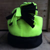 Handmade Fleece Hat by Split Birch Studio-NeonGreen_BlackYouth