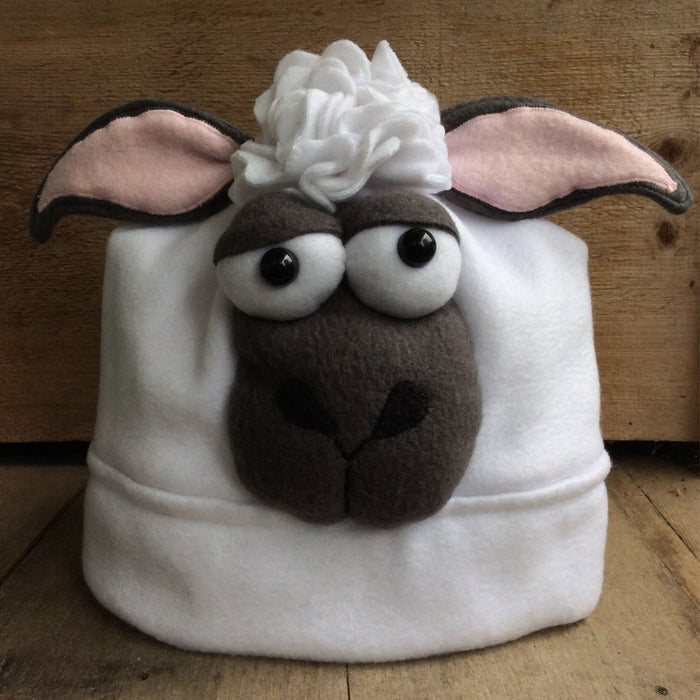 Handmade Fleece Hat by Split Birch Studio-SheepYouth