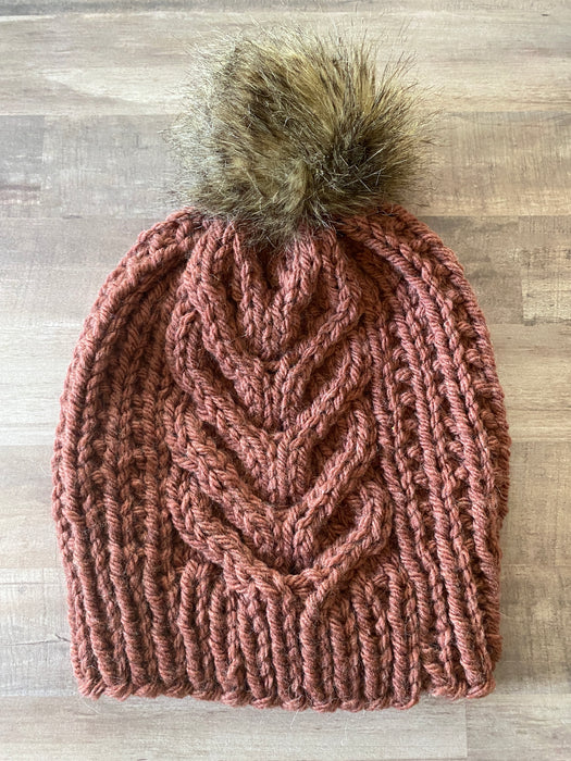 Cabled Pom Hat by valerie knits - #2148