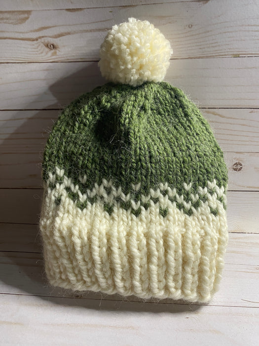 Nordic Pom Hat by Valerie Knits - 2285