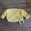Kimono Baby Sweater by The Scrappy Knitter-Yellow