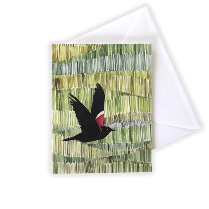 Red-Winged Blackbird Card by Katie Eberts Illustration