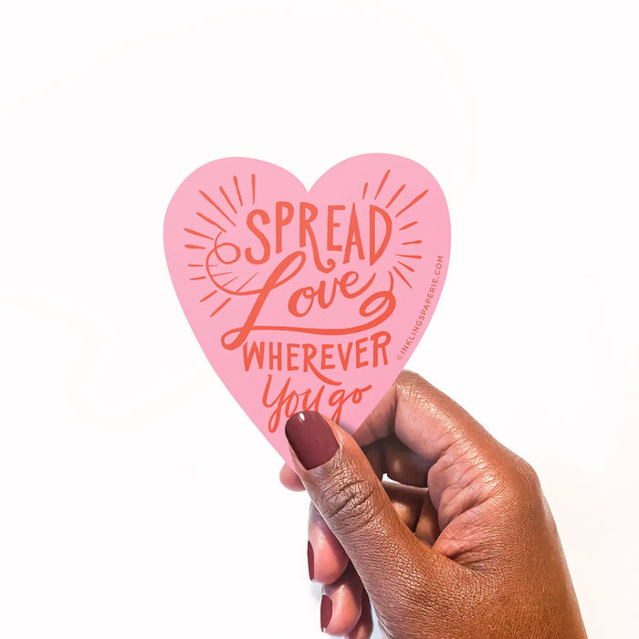 Spread Love Wherever You Go XO Sticker by Inklings Paperie