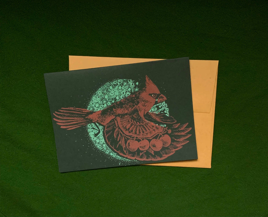 Cardinal Winter Card by Solstice Handmade