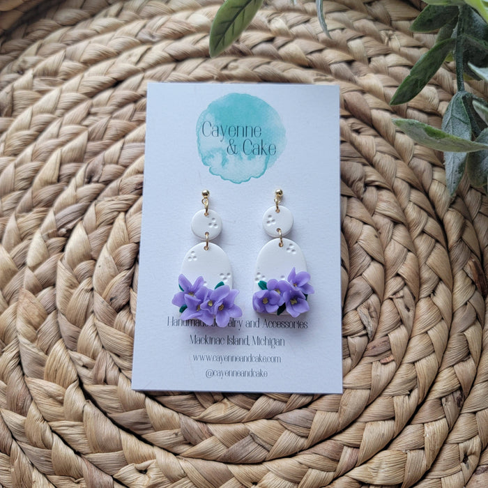 Lilac Arch Earrings - Cayenne & Cake