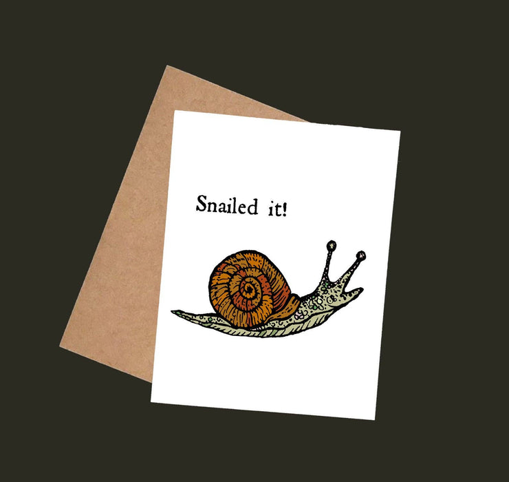 Snailed It Card by Nature Walk Studio